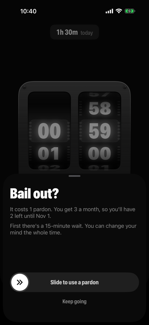 Bail out costs one pardon